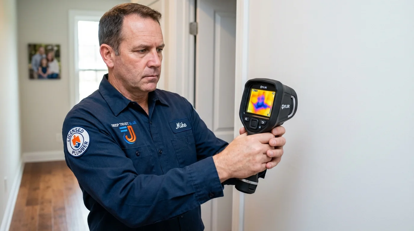 Thermal imaging leak detection by Johns Plumbing LLC in Kalamazoo